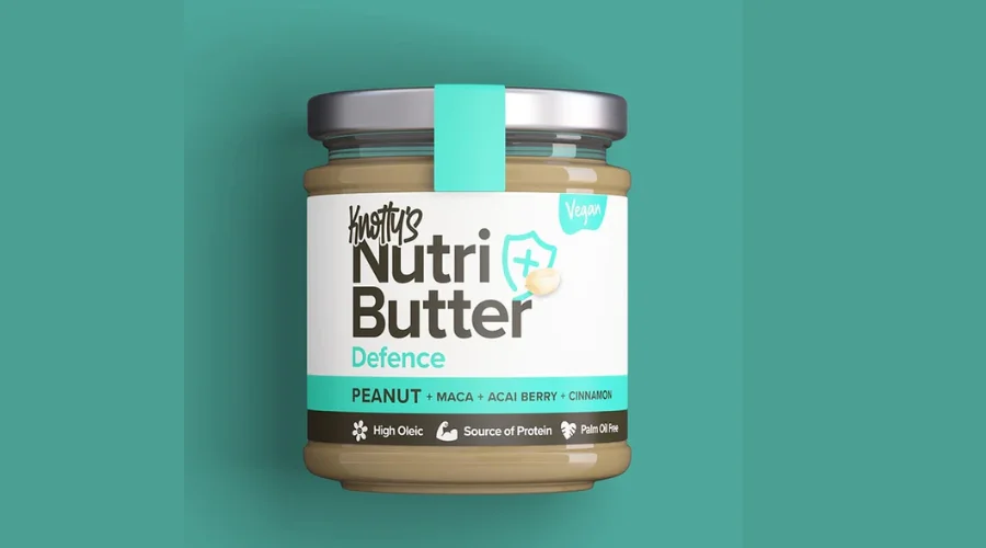 Knotty's Nutri-Butter Defence Peanut Butter with Maca & Acai Berry 180g