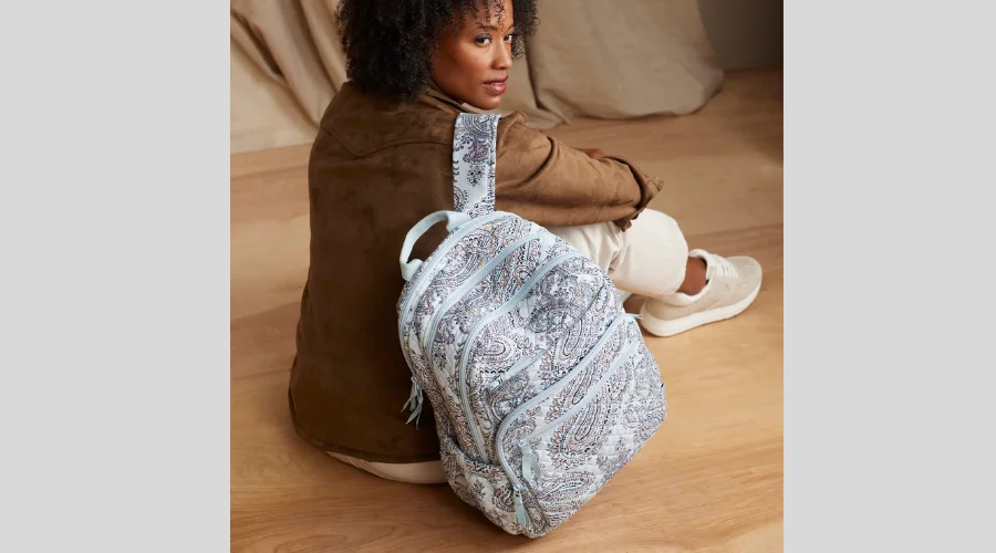 XL Campus Backpack in Cotton - Sky Paisley