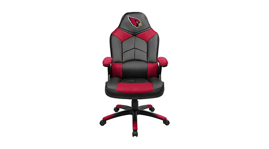 Faux Leather Oversized Computer Gaming Chair, Arizona Cardinals