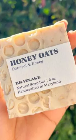 Soothe | Honey + Oatmeal Bar Soap for Sensitive Skin, Moisturizing, Gentle, Dry Skin, Self Care