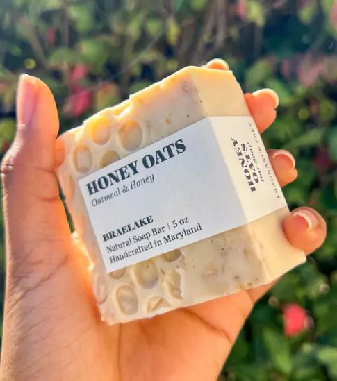 Soothe | Honey + Oatmeal Bar Soap for Sensitive Skin, Moisturizing, Gentle, Dry Skin, Self Care