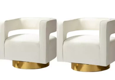 Velvet Swivel Armchairs
